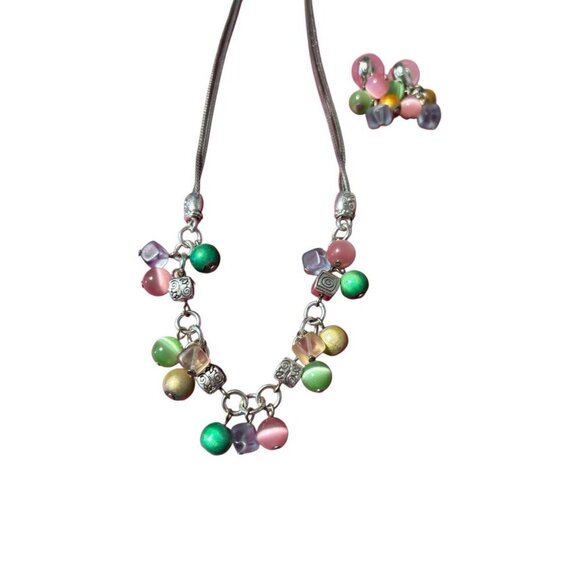 Brighton Rare COLORMIX Colorful Enamel Necklace (19” Length) & Earrings Set - Picture 3 of 6